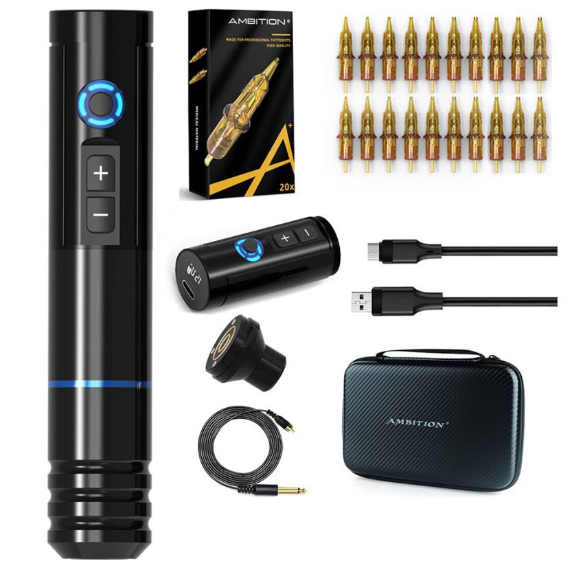 Tattoo Kit | Ambition Complete Wireless Tattoo Machine Kit