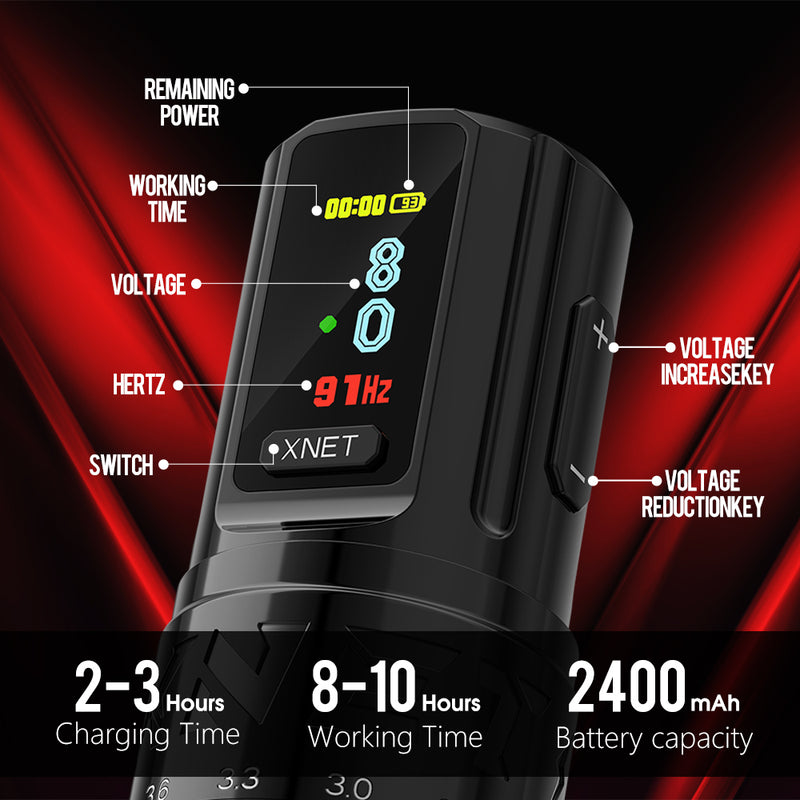 XNET Vipera Adjustable Wireless Tattoo Machine – Ambition Tattoo