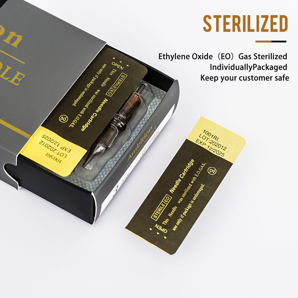 Ambition Premium Disposable Tattoo Needles Cartridges Round Liner 20Pcs