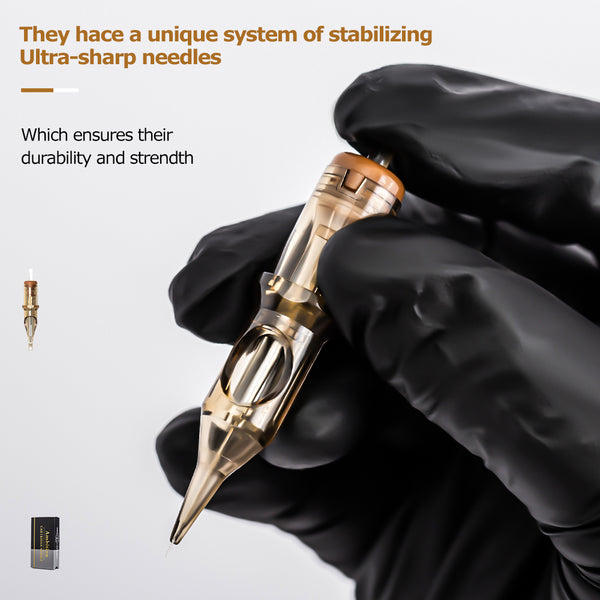 Ambition Premium Disposable Tattoo Needles Cartridges Round Liner 20Pcs
