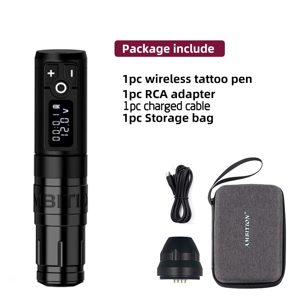 Ambition Storm Wand Wireless Tattoo Pen Machine Coreless DC Motor